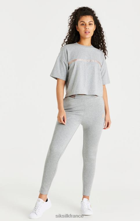 femmes vêtements 6B8NV72 SikSilk t-shirt gris chiné