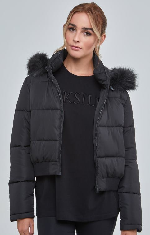 femmes vêtements 6B8NV127 SikSilk parka courte noire