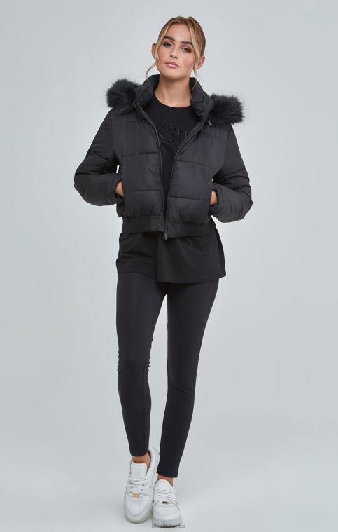 femmes vêtements 6B8NV127 SikSilk parka courte noire