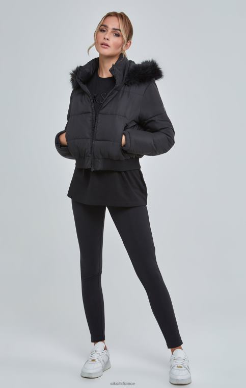 femmes vêtements 6B8NV127 SikSilk parka courte noire