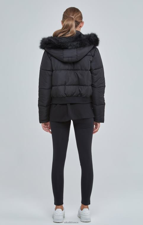 femmes vêtements 6B8NV127 SikSilk parka courte noire
