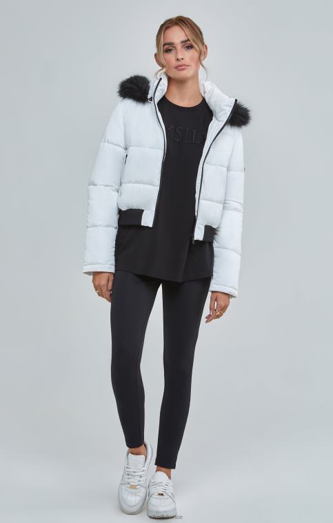 femmes vêtements 6B8NV130 SikSilk parka courte blanche