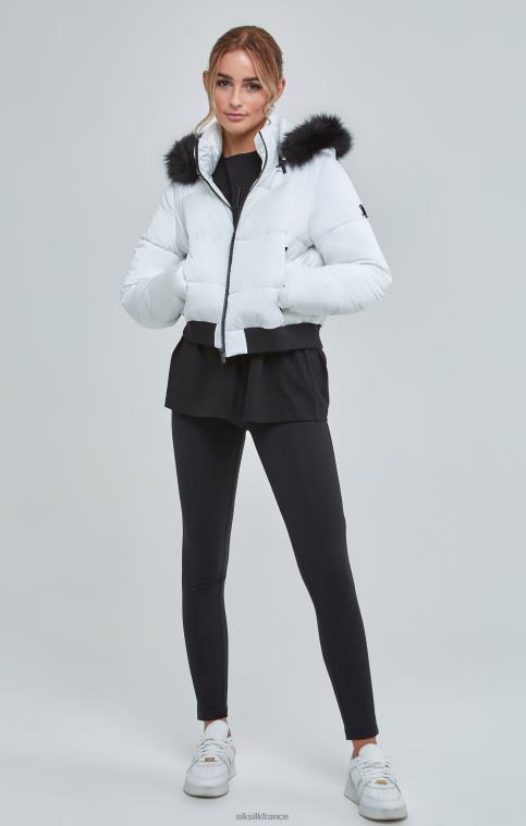 femmes vêtements 6B8NV130 SikSilk parka courte blanche