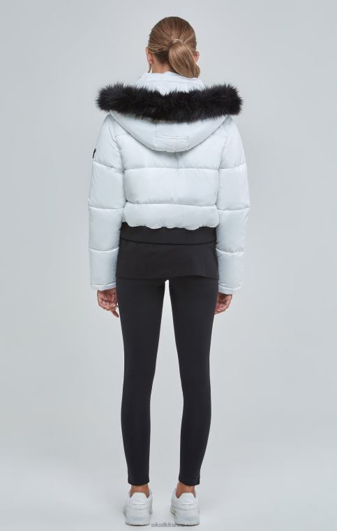 femmes vêtements 6B8NV130 SikSilk parka courte blanche