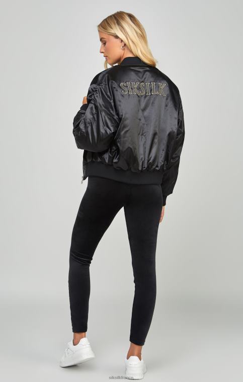 femmes vêtements 6B8NV136 SikSilk blouson aviateur oversize ultra brillant