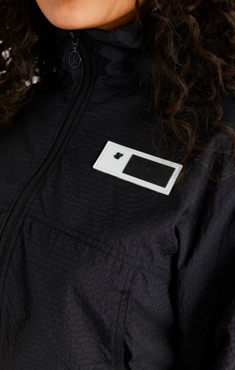 femmes vêtements 6B8NV139 SikSilk veste courte noire froncée