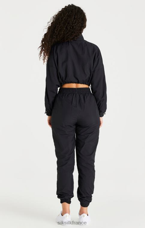 femmes vêtements 6B8NV139 SikSilk veste courte noire froncée