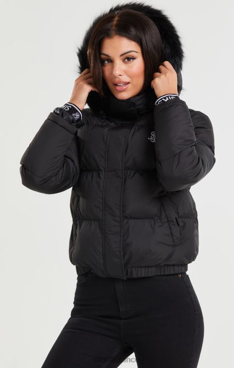 femmes vêtements 6B8NV140 SikSilk parka courte - noir