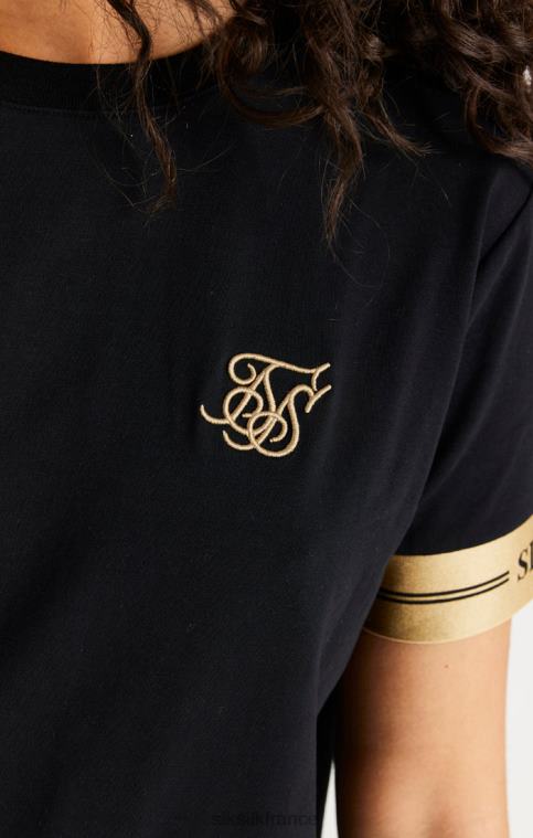 femmes vêtements 6B8NV143 SikSilk robe t-shirt noire