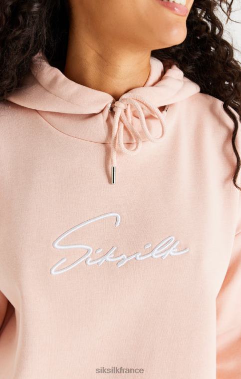femmes vêtements 6B8NV152 SikSilk robe à capuche oversize rose