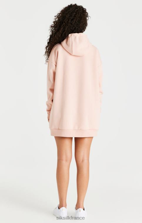 femmes vêtements 6B8NV152 SikSilk robe à capuche oversize rose