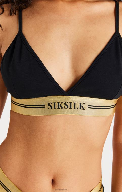 femmes vêtements 6B8NV206 SikSilk brassière triangle noire