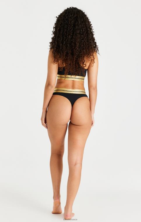 femmes vêtements 6B8NV207 SikSilk bralette noire à dos nageur