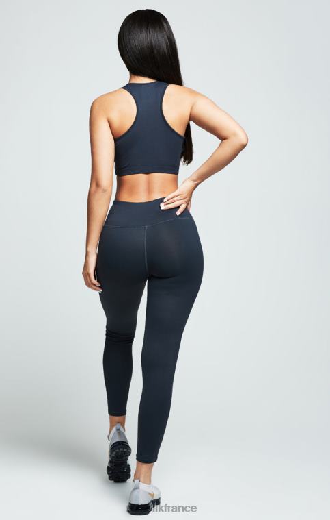 femmes vêtements 6B8NV214 SikSilk bralette de gym essentielle au charbon de bois
