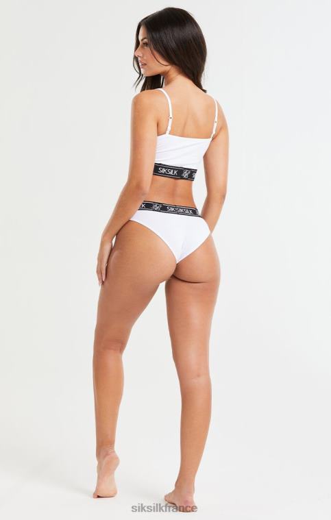 femmes vêtements 6B8NV219 SikSilk bralette à bretelles blanches