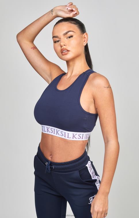 femmes vêtements 6B8NV54 SikSilk bralette à bande bleu marine