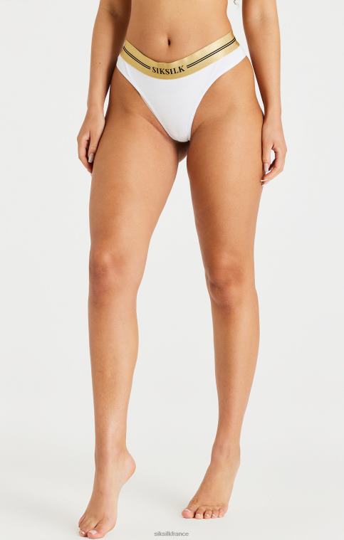 femmes vêtements 6B8NV210 SikSilk lot de 3 strings noir, blanc et gris