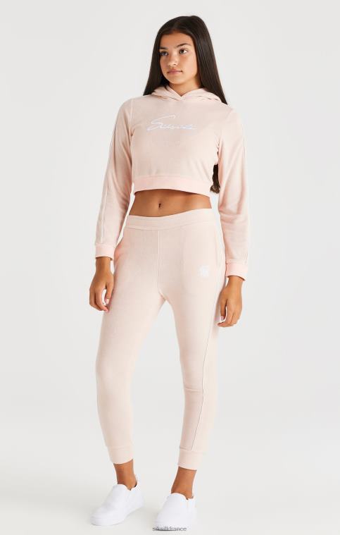 filles vêtements 6B8NV346 SikSilk pantalon de jogging en éponge - rose