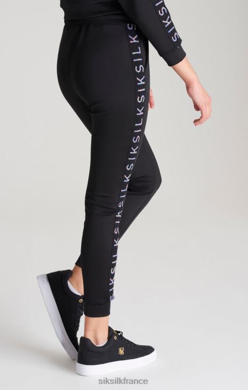 filles vêtements 6B8NV349 SikSilk pantalon de survêtement noir à bande