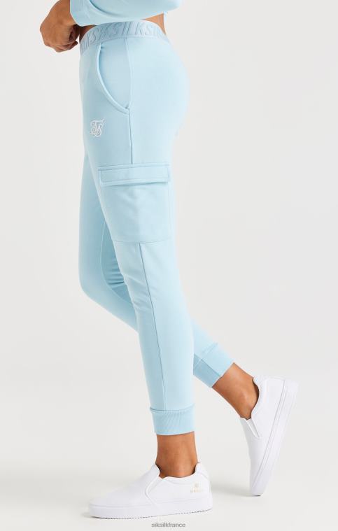 filles vêtements 6B8NV352 SikSilk pantalon cargo à bande - bleu