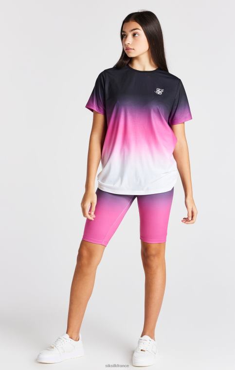 filles vêtements 6B8NV357 SikSilk short cycle dégradé rose