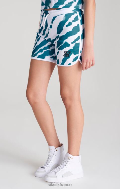 filles vêtements 6B8NV358 SikSilk short tie-dye blanc