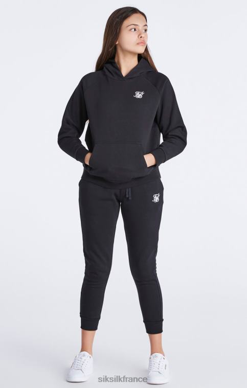 filles vêtements 6B8NV335 SikSilk sweat à capuche noir essentials