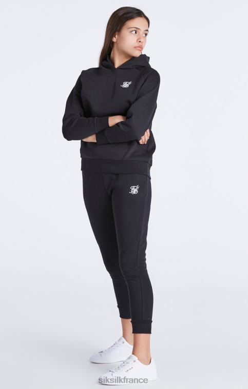 filles vêtements 6B8NV335 SikSilk sweat à capuche noir essentials