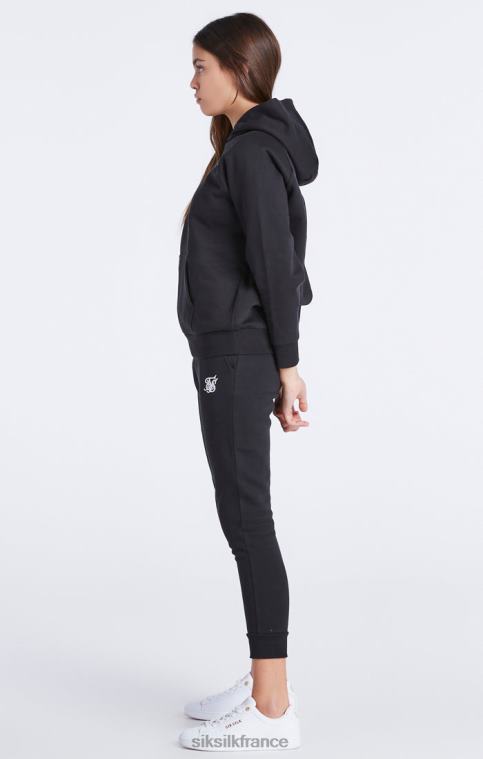 filles vêtements 6B8NV335 SikSilk sweat à capuche noir essentials