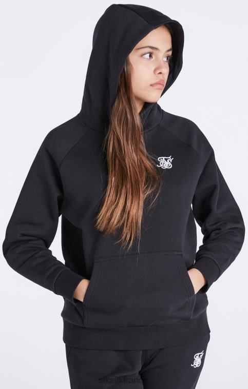 filles vêtements 6B8NV335 SikSilk sweat à capuche noir essentials