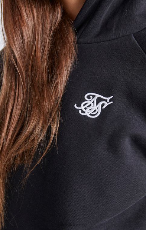 filles vêtements 6B8NV335 SikSilk sweat à capuche noir essentials