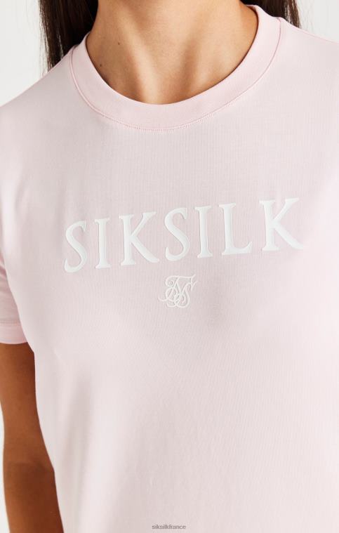 filles vêtements 6B8NV317 SikSilk t-shirt griffé - rose