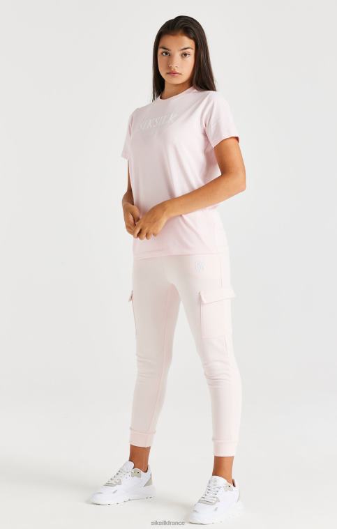 filles vêtements 6B8NV317 SikSilk t-shirt griffé - rose