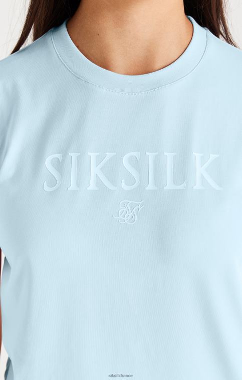 filles vêtements 6B8NV319 SikSilk t-shirt griffé - bleu