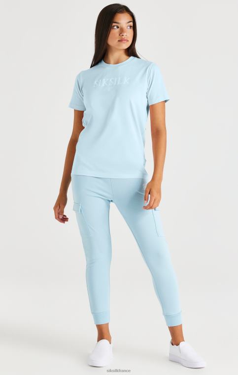 filles vêtements 6B8NV319 SikSilk t-shirt griffé - bleu