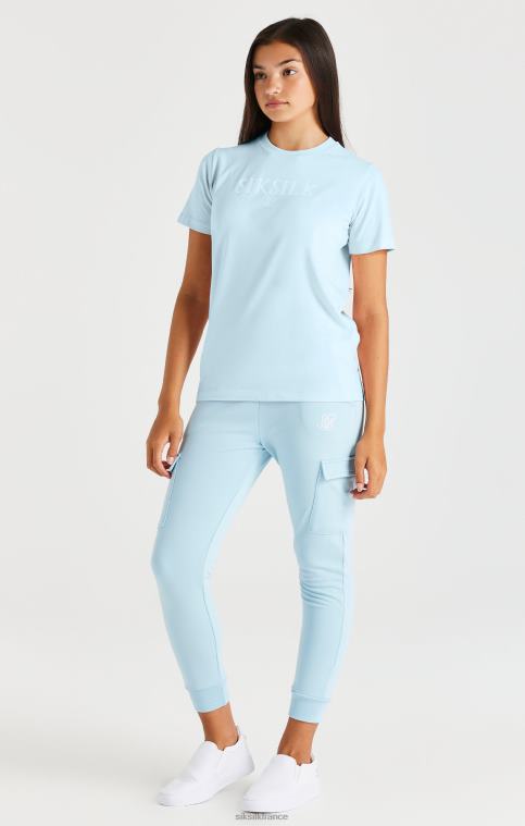 filles vêtements 6B8NV319 SikSilk t-shirt griffé - bleu