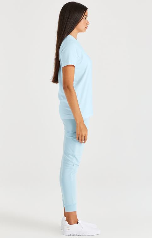 filles vêtements 6B8NV319 SikSilk t-shirt griffé - bleu