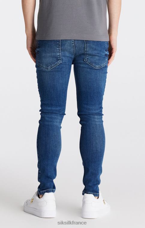 garçons vêtements 6B8NV308 SikSilk jean skinny essentiel en denim midstone