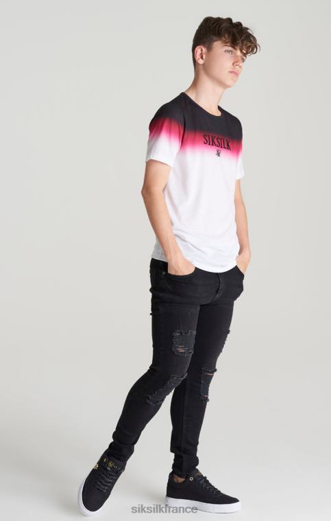 garçons vêtements 6B8NV310 SikSilk jean skinny effet vieilli