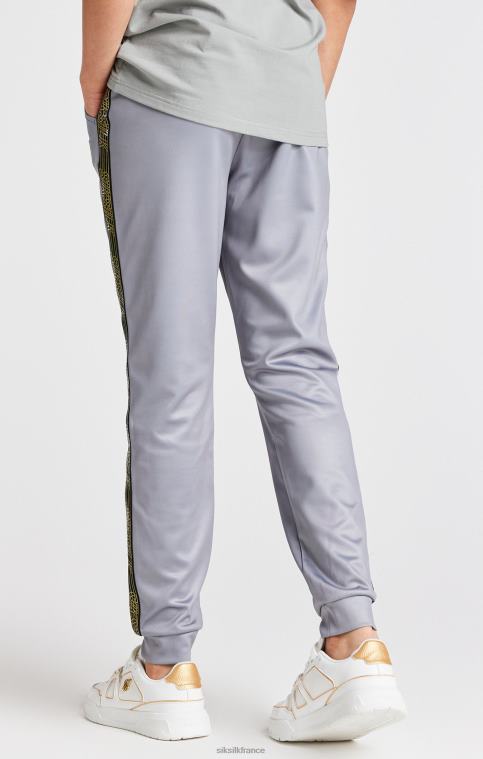 garçons vêtements 6B8NV303 SikSilk jogging gris à bande