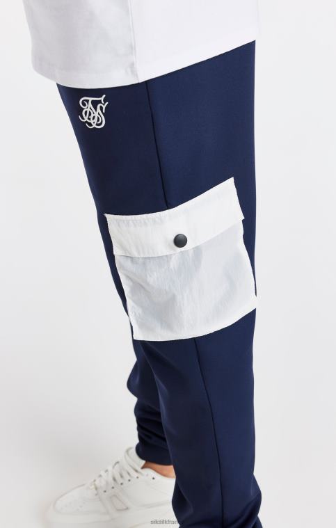 garçons vêtements 6B8NV306 SikSilk pantalon cargo bleu marine à poches