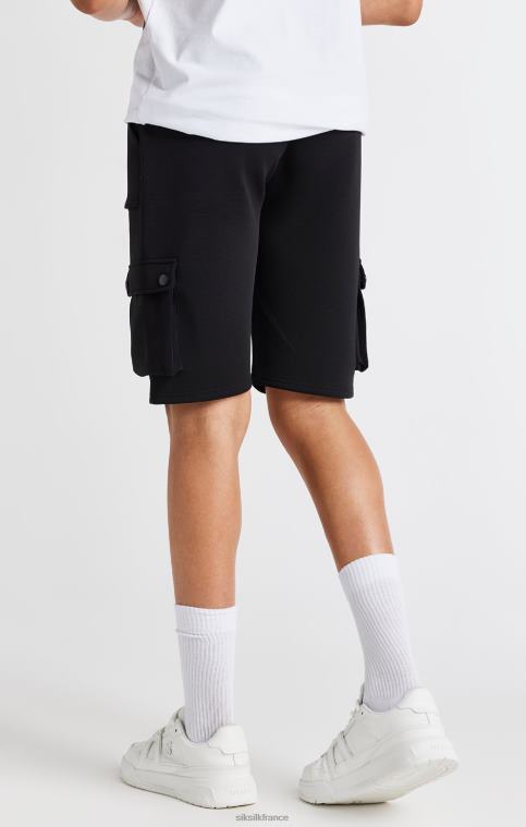 garçons vêtements 6B8NV315 SikSilk short cargo noir