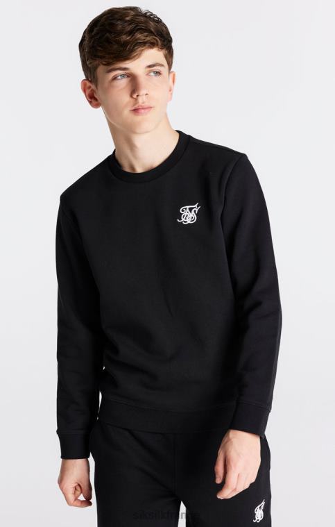 garçons vêtements 6B8NV291 SikSilk sweat essentiel noir