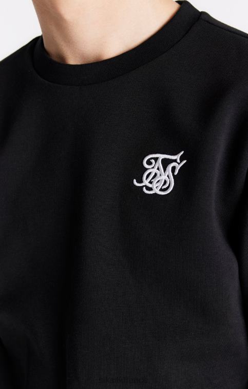 garçons vêtements 6B8NV291 SikSilk sweat essentiel noir