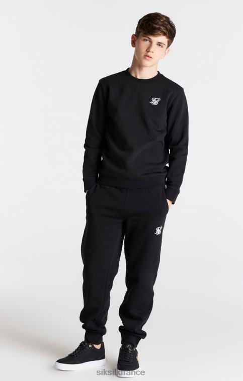 garçons vêtements 6B8NV291 SikSilk sweat essentiel noir
