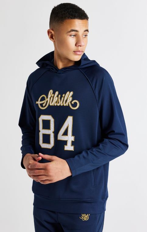 garçons vêtements 6B8NV294 SikSilk sweat à capuche rétro bleu marine