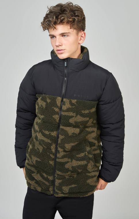 garçons vêtements 6B8NV297 SikSilk doudoune camouflage