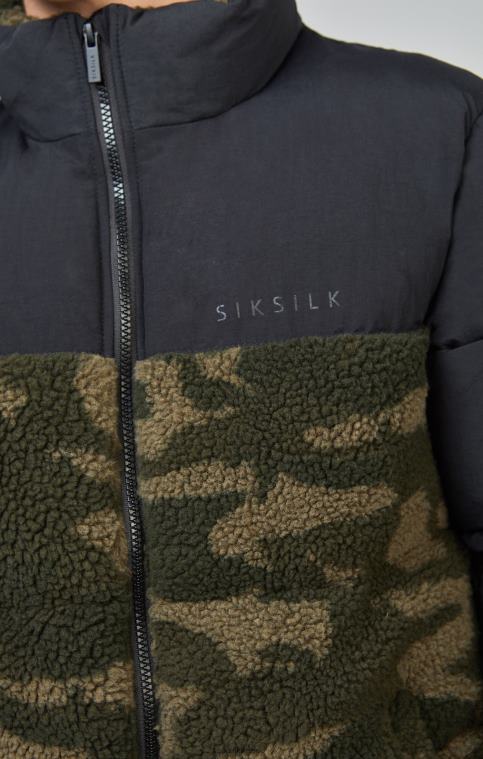 garçons vêtements 6B8NV297 SikSilk doudoune camouflage