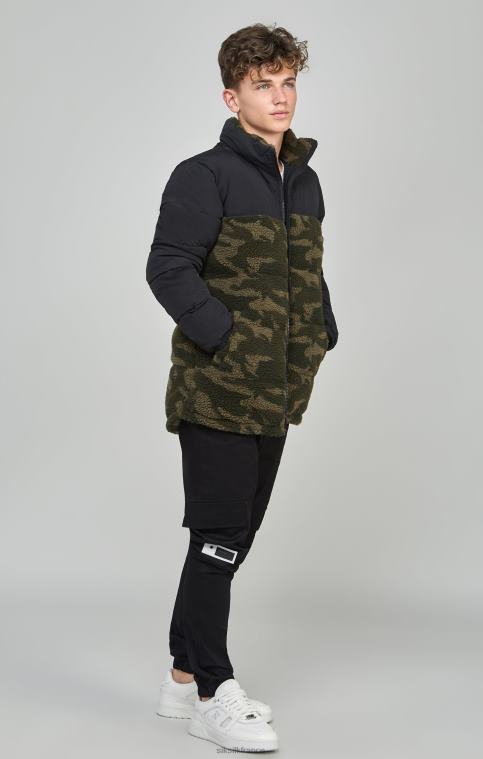 garçons vêtements 6B8NV297 SikSilk doudoune camouflage