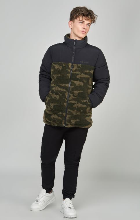 garçons vêtements 6B8NV297 SikSilk doudoune camouflage